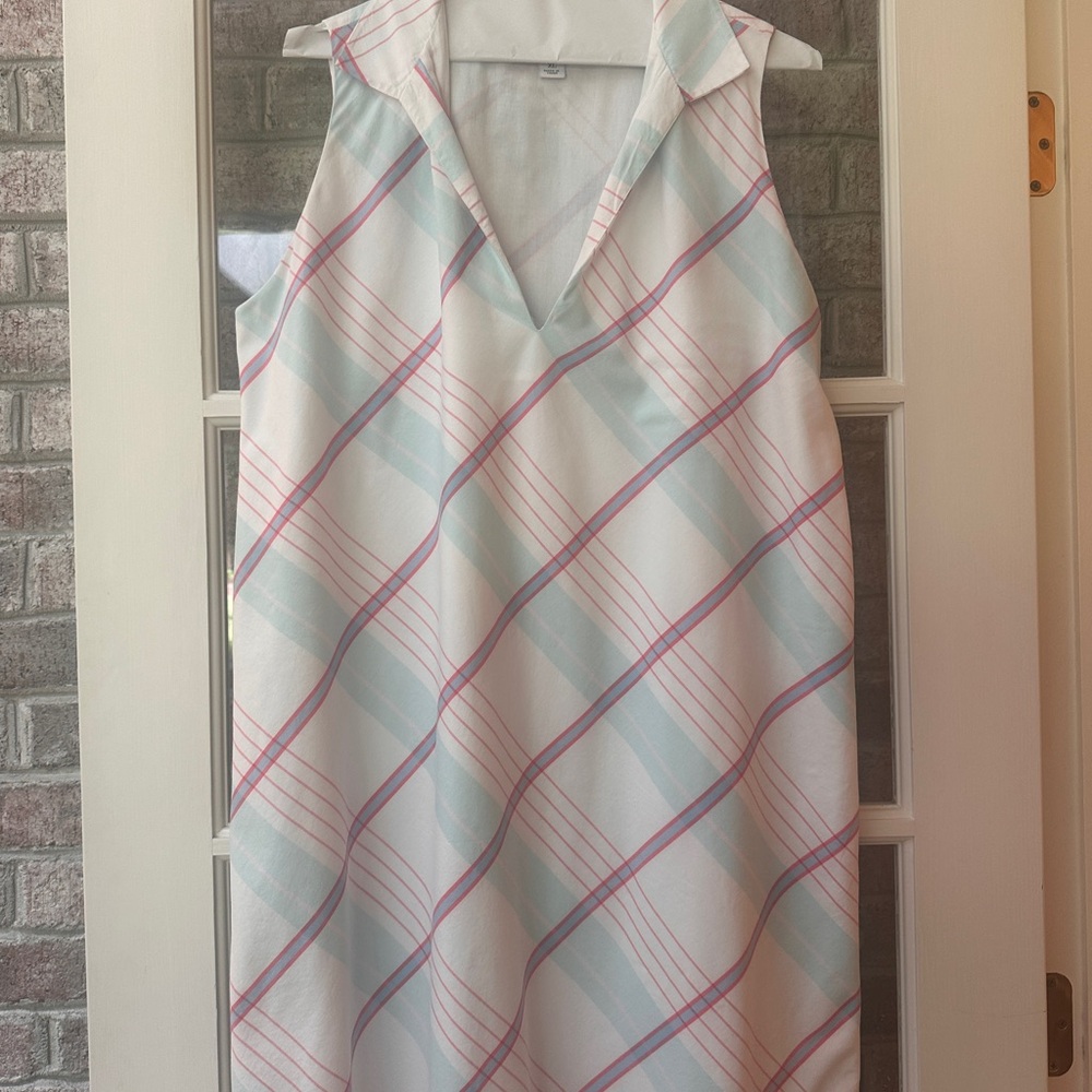 Sleeveless Patriotic Plaid long dress